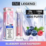 Elux ENE Legend 4000 Puffs Disposable Vape Blueberry sour raspberry