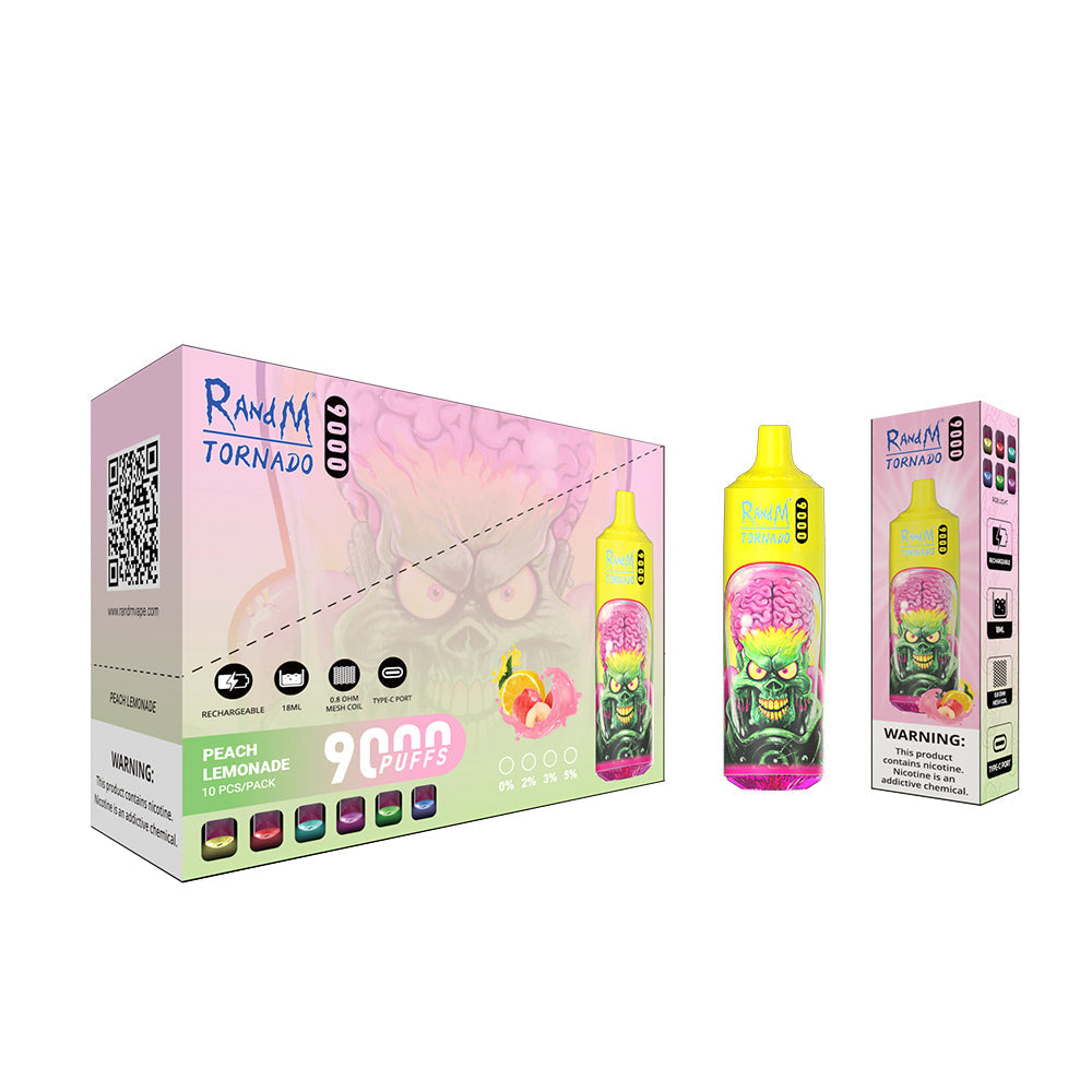 RAndM Tornado 9000 Puffs Disposable Vape (Box Of 10)