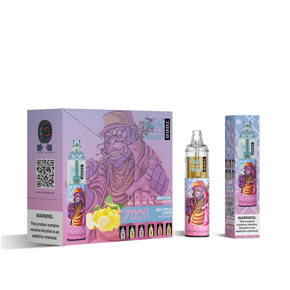 RAndM Tornado 7000 Puffs 1Red apple lemon