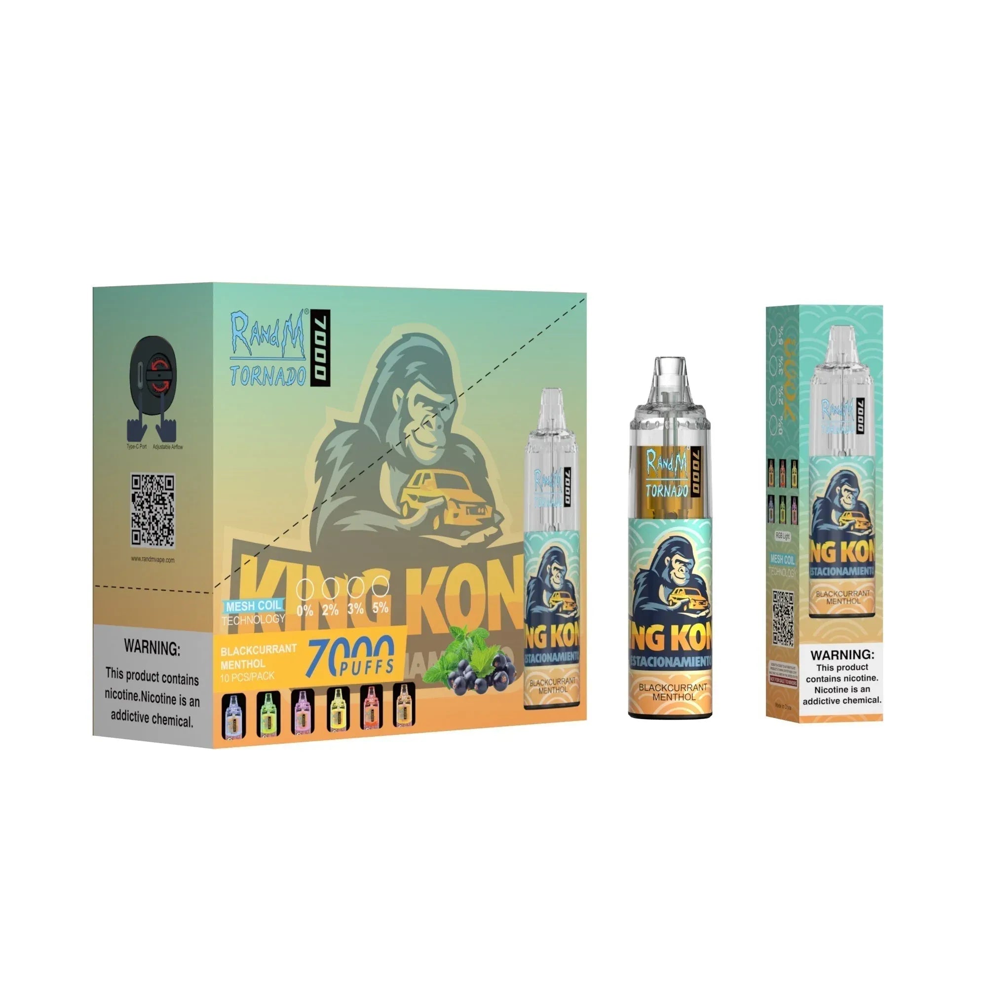 RAndM Tornado 7000 Puffs Blackberry menthol