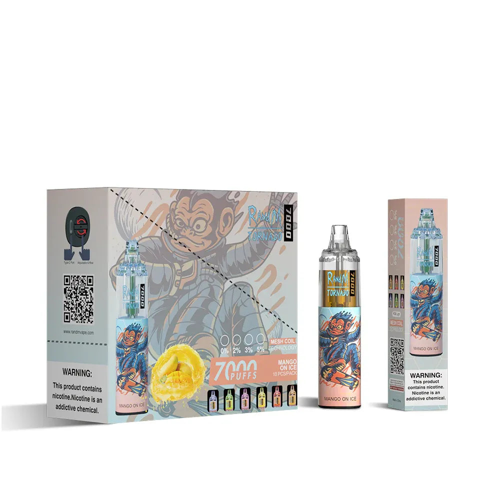 RAndM Tornado 7000 Puffs Mango Ice 2