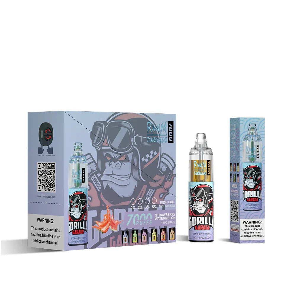 RAndM Tornado 7000 Puffs Strawberry watermelon