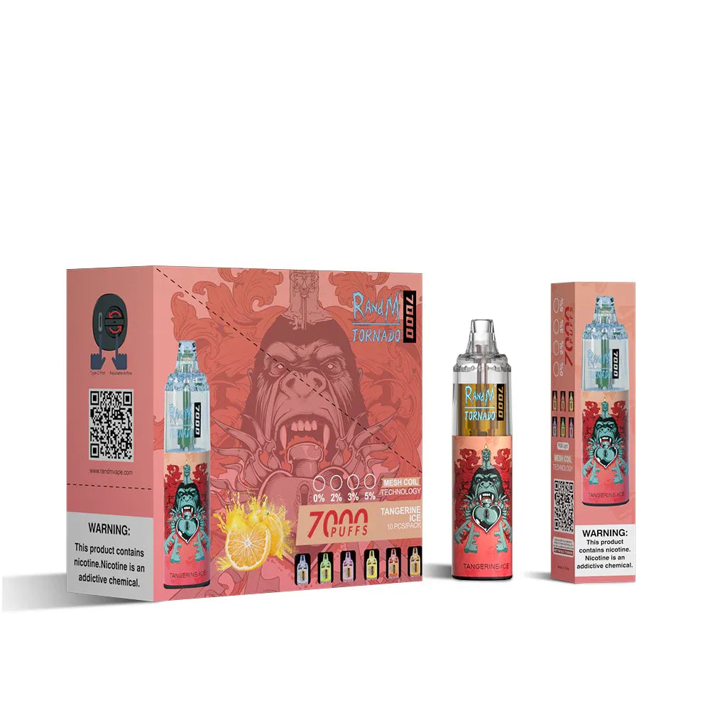 RAndM Tornado 7000 Puffs Tangerene Ice