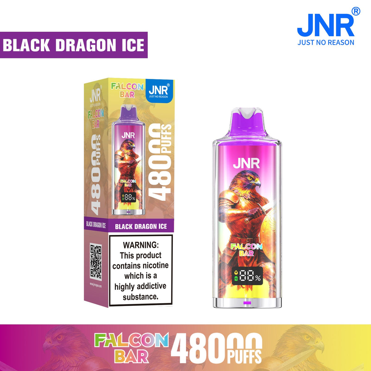 JNR Falcon Bar 48000 Puffs Disposable Vape