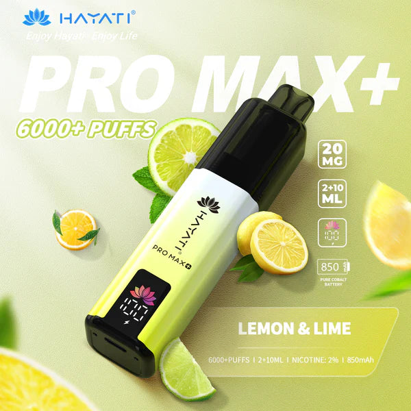 Hayat Pro Max+ 6000 Puffs Disposable Vape (Box of 10)