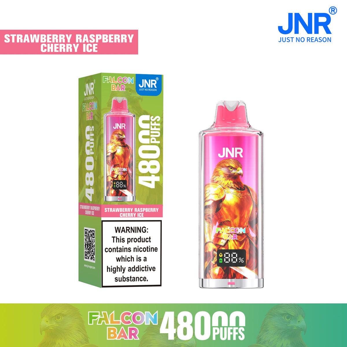 JNR Falcon Bar 48000 Puffs Disposable Vape (Box of 10)