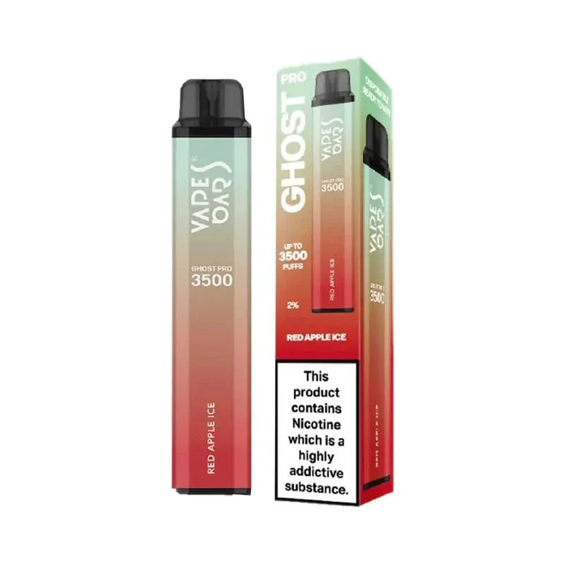 Ghost Pro 3500 Puffs Disposable Vape red apple ice