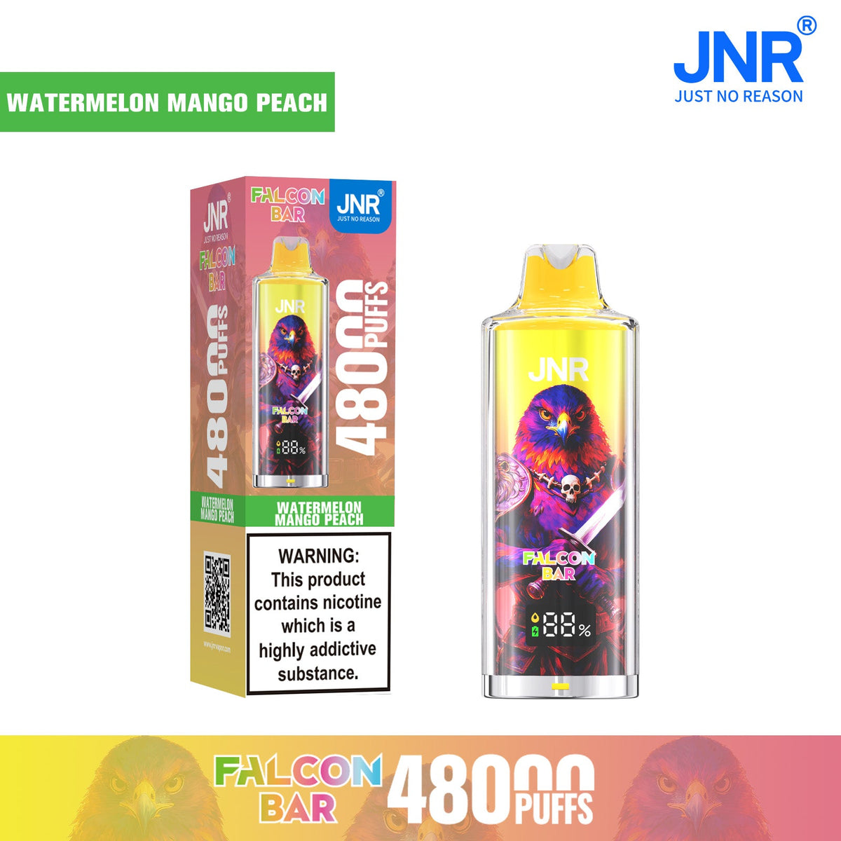 JNR Falcon Bar 48000 Puffs Disposable Vape